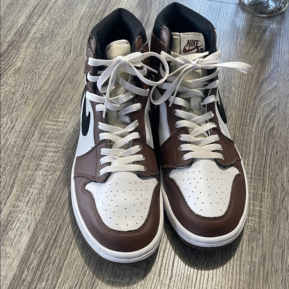 Nike Air Men's Chocolate and White Sneakers